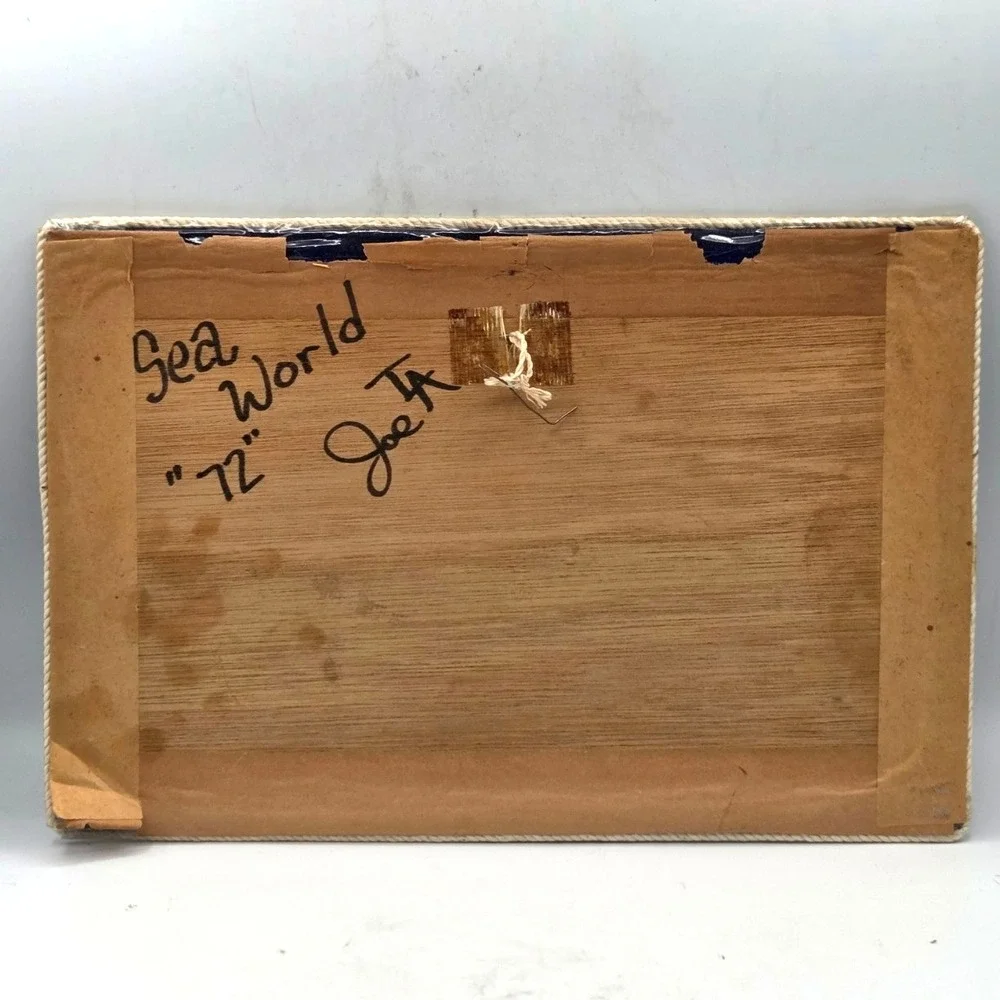 3 D Shell Wall Art 2 Birds Sea World 1972 VINTAGE One of A Kind Signed